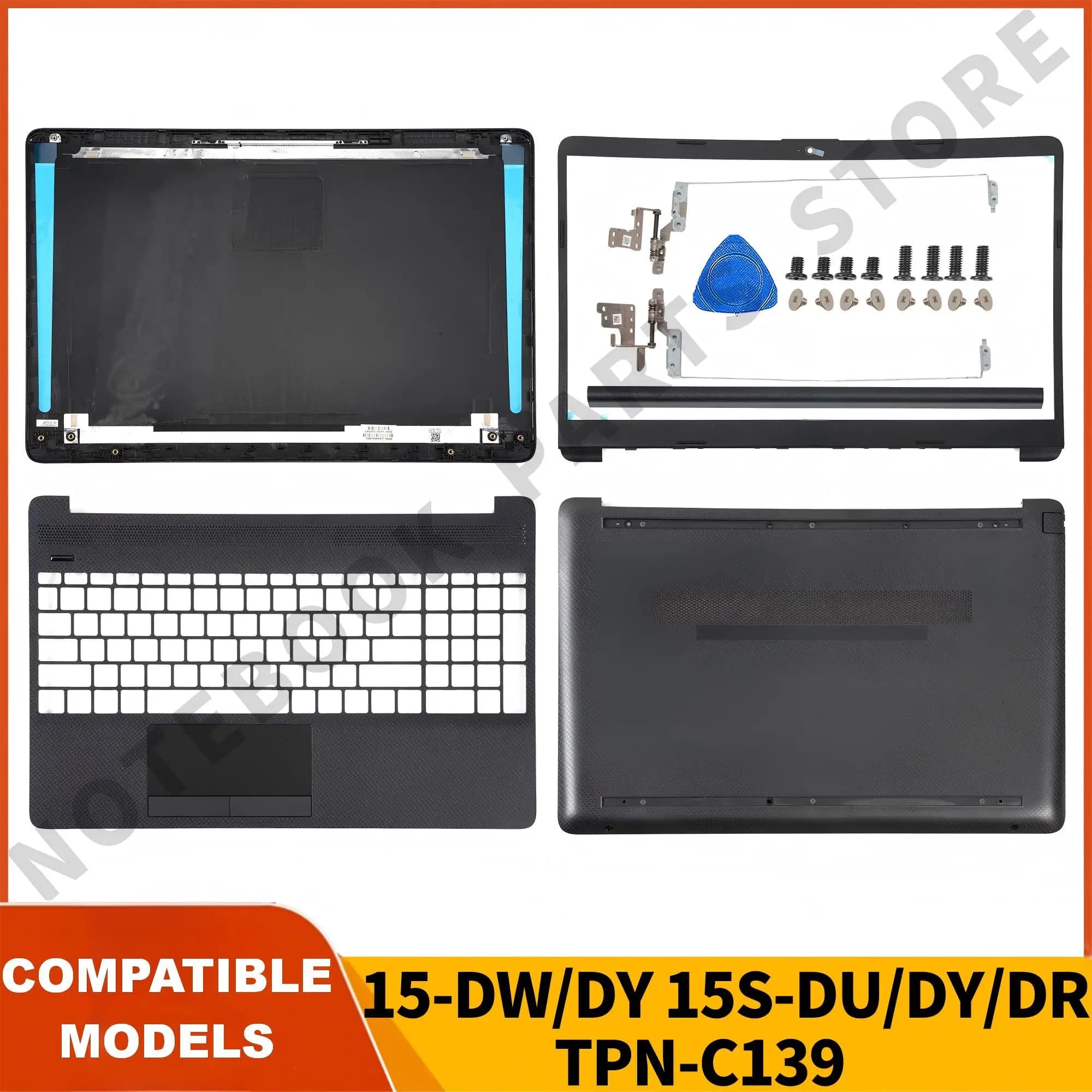 Nuova custodia per Laptop per 250 G8 255 G8 15S-DU 15S-DY 15-DW TPN-C139 Cover posteriore LCD/cornice anteriore/poggiapolsi/fondo/cerniere L94456-001