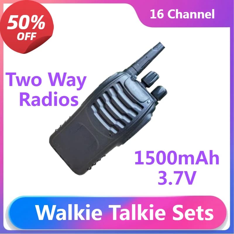 4 PCS Comunicazione a lungo raggio Walkie Talkie Set Radio bidirezionali Walkie Talkie Ricetrasmettitore 3.7V 1500mAh