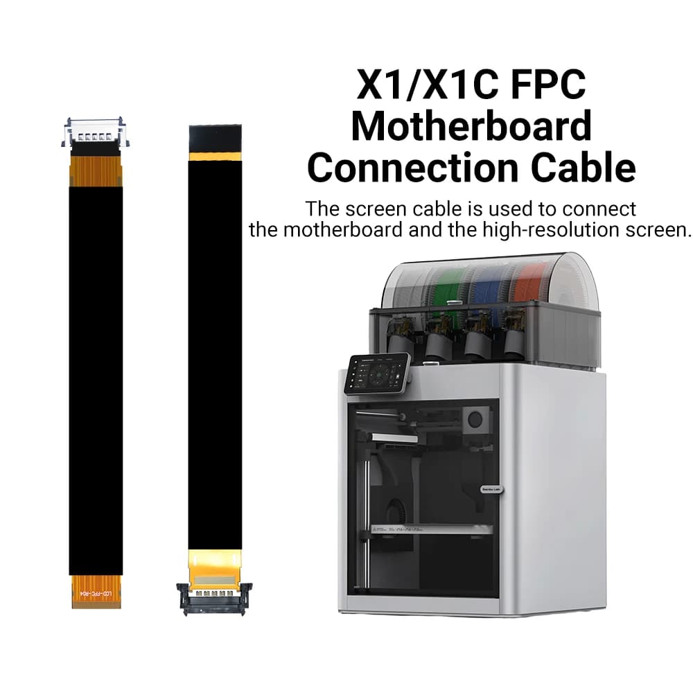 Cavo di Connessione Scheda Madre FPC per Lab X1 X1C a Display Schermo 33*265mm, Connettore di Aggiornamento Serie X1, Ricambi Stampante 3D