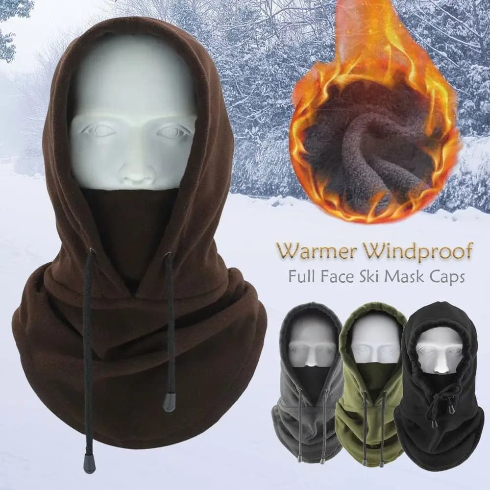 Men's Sunset Fleece Polar Hat Winter Caps Windproof Helmets Ski Mask integral men's caps headphones for woman man