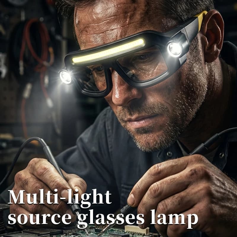 XTE Multi-Functional Headlamp USB Rechargeable Long Battery Life Lithium-Electric Outdoor Hiking Glasses Light-SY5868