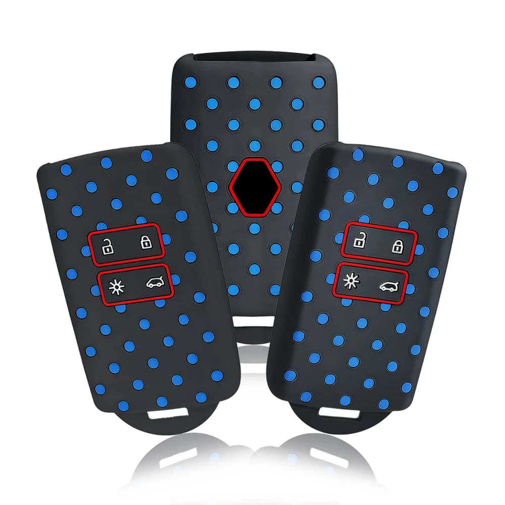 Silicone Key Case Cover For Renault Captur Megane Clio Zoe Koleos Talisman Espace Scenic 4 Arkana Dacia Sandero Card Key