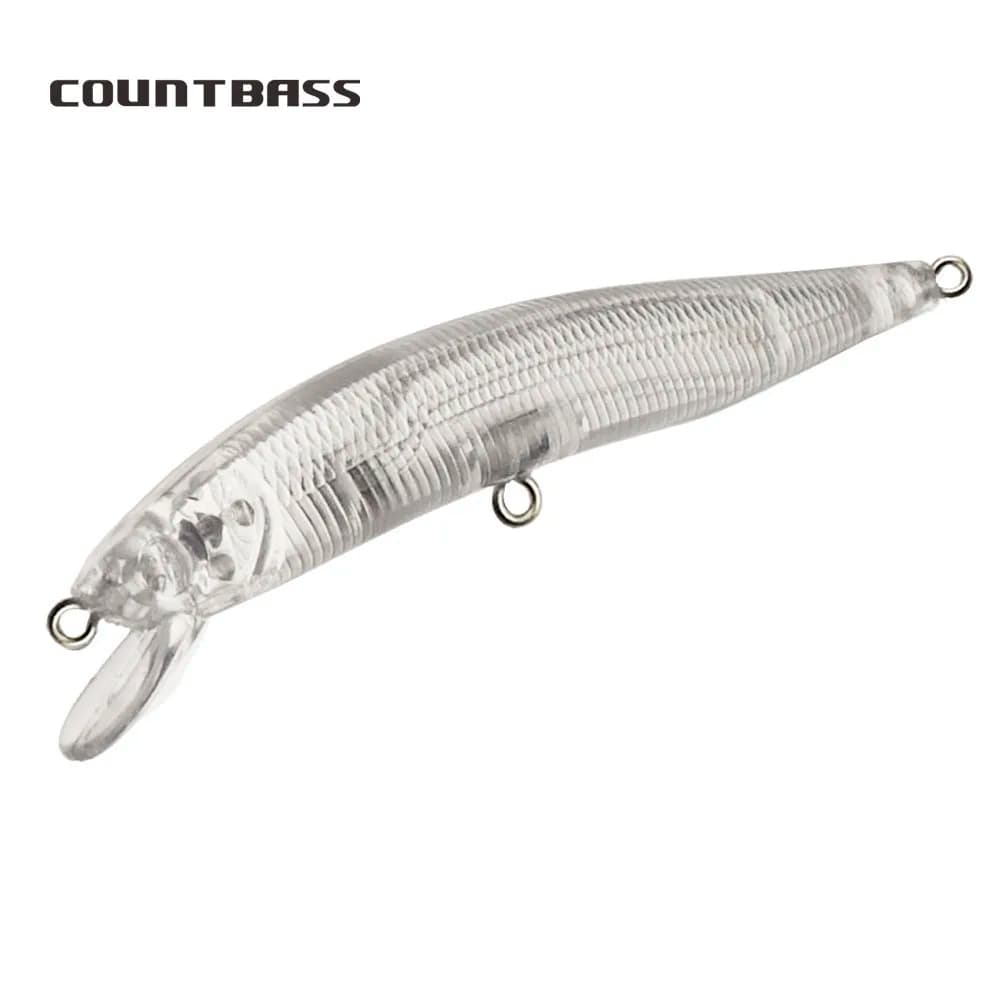 Countbass 10Pcs Blank Hard Lures Floating 90mm/3.5" 6.5g/0.25oz, Unpainted Fishing Lure bodies, Minnow, Wobblers bait pencil