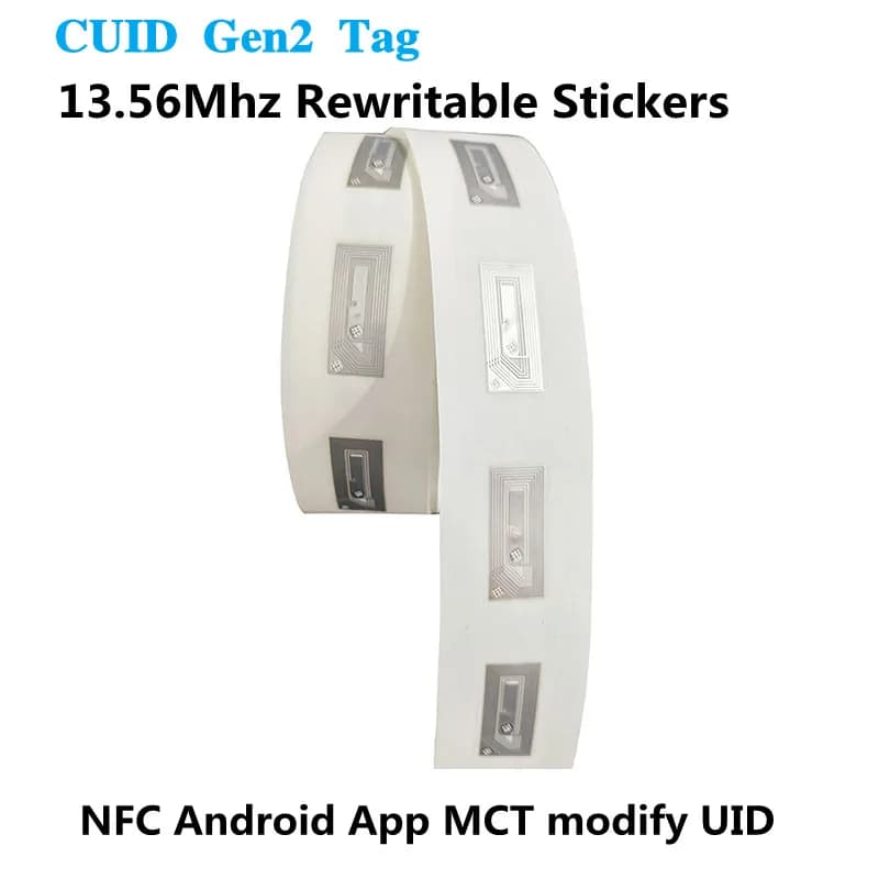 CUID Gen2 Tag elettronico riscrivibile Smart Key NFC Clone Token ISO14443 Adesivo modificabile IC 13,56 Mhz RFID Replica Badge