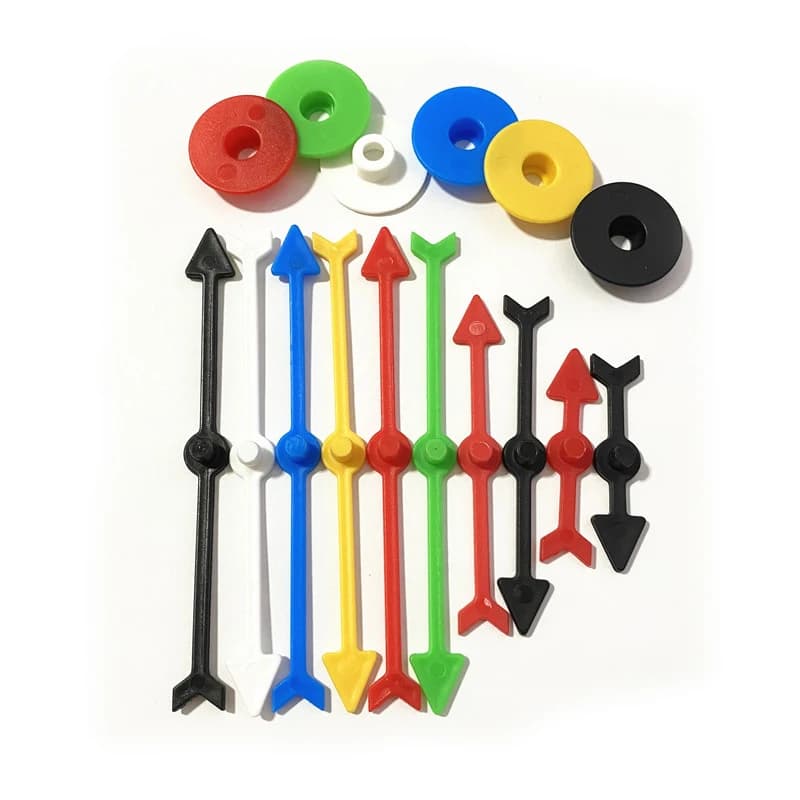 6PCS 130/100/72/45 millimetri di Lunghezza Freccia Spinner di Plastica Pelone/Scarico Per Rotante Freccia Puntatore Giochi di Carte DTY Accessori