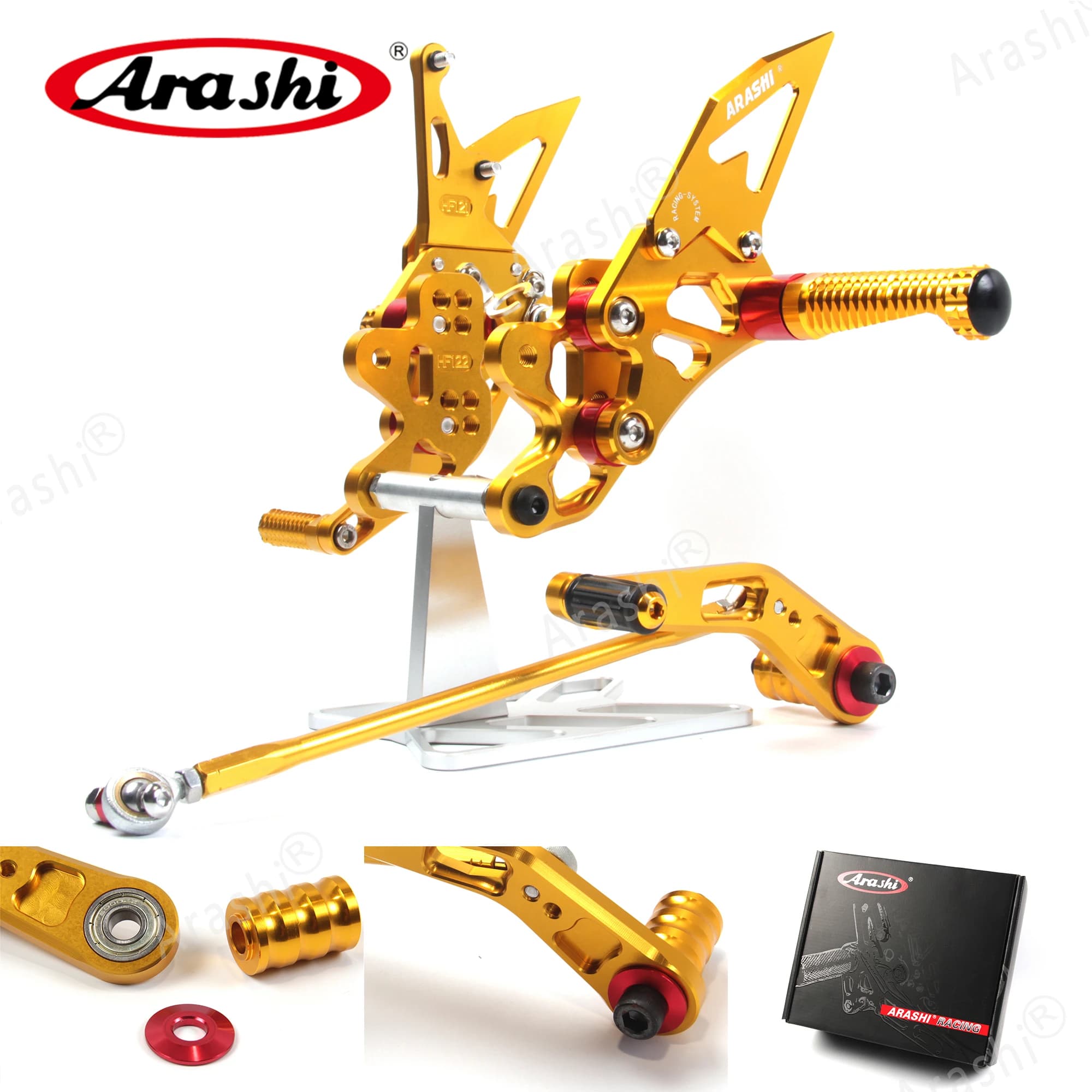 Arashi GSXR 600 750 2011 - 2023 Poggiapiedi Regolabile Rider Race Pedane Per SUZUKI GSX-R600 GSX-R750 2014 2015 2016 2017 2018