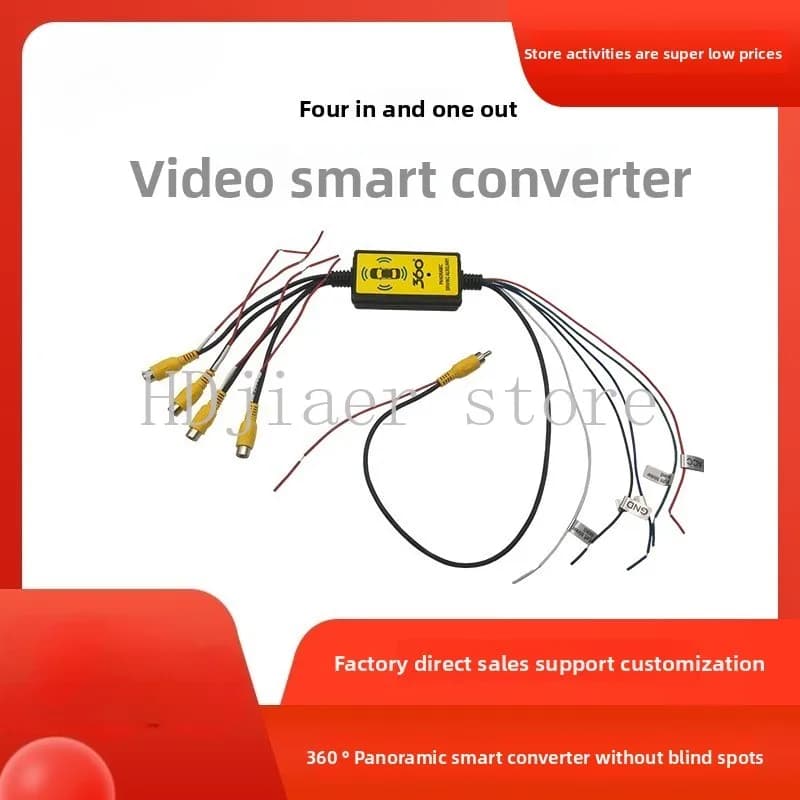 Telecamera per auto quattro in uno interruttore uscita convertitore intelligente automatico manuale vista panoramica
