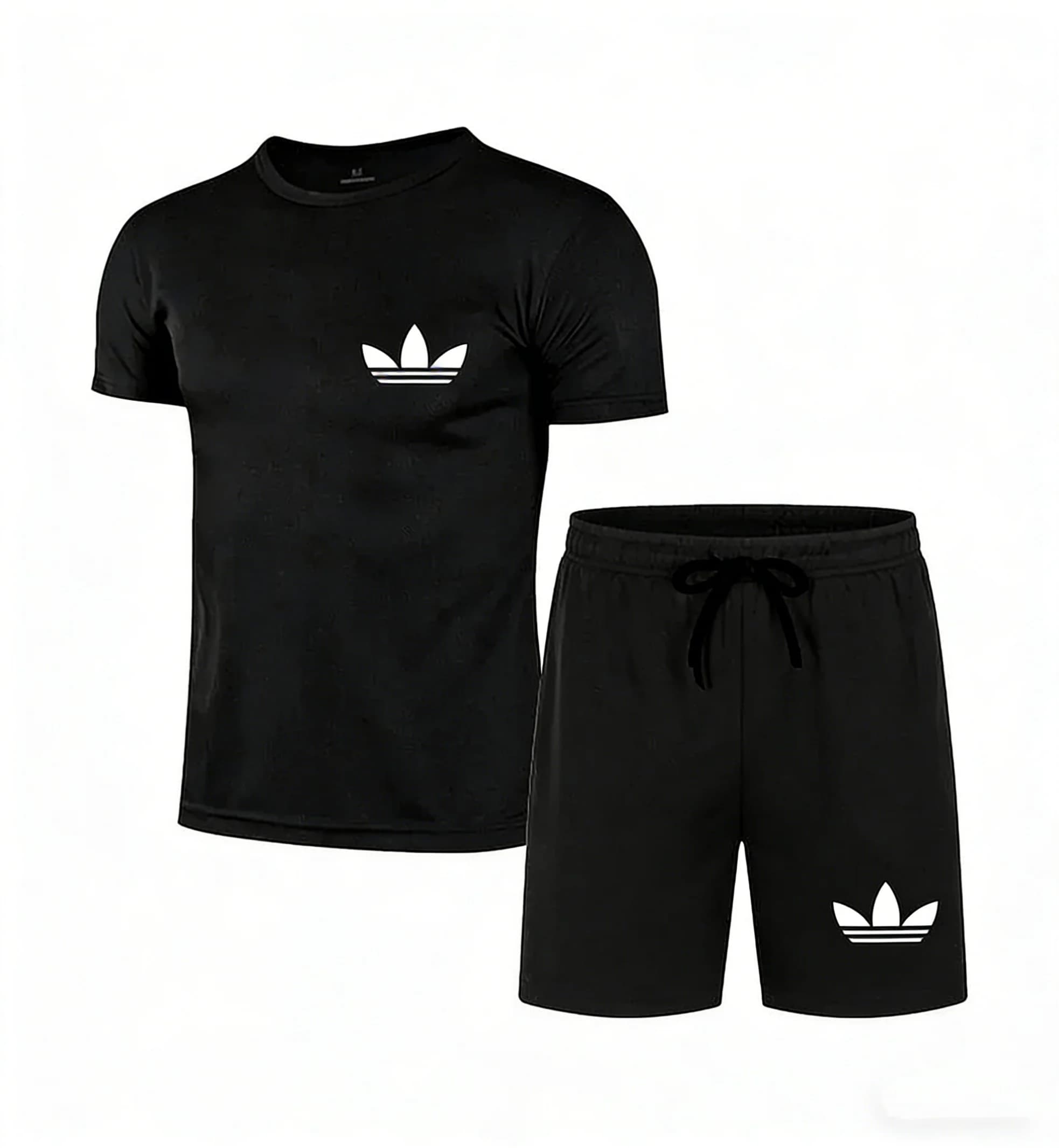 New Brand Men's Summer Set, Fast Drying Sports Clothing, Short Sleeved T-shirt + Sports Shorts, Casual Jogging Clothing