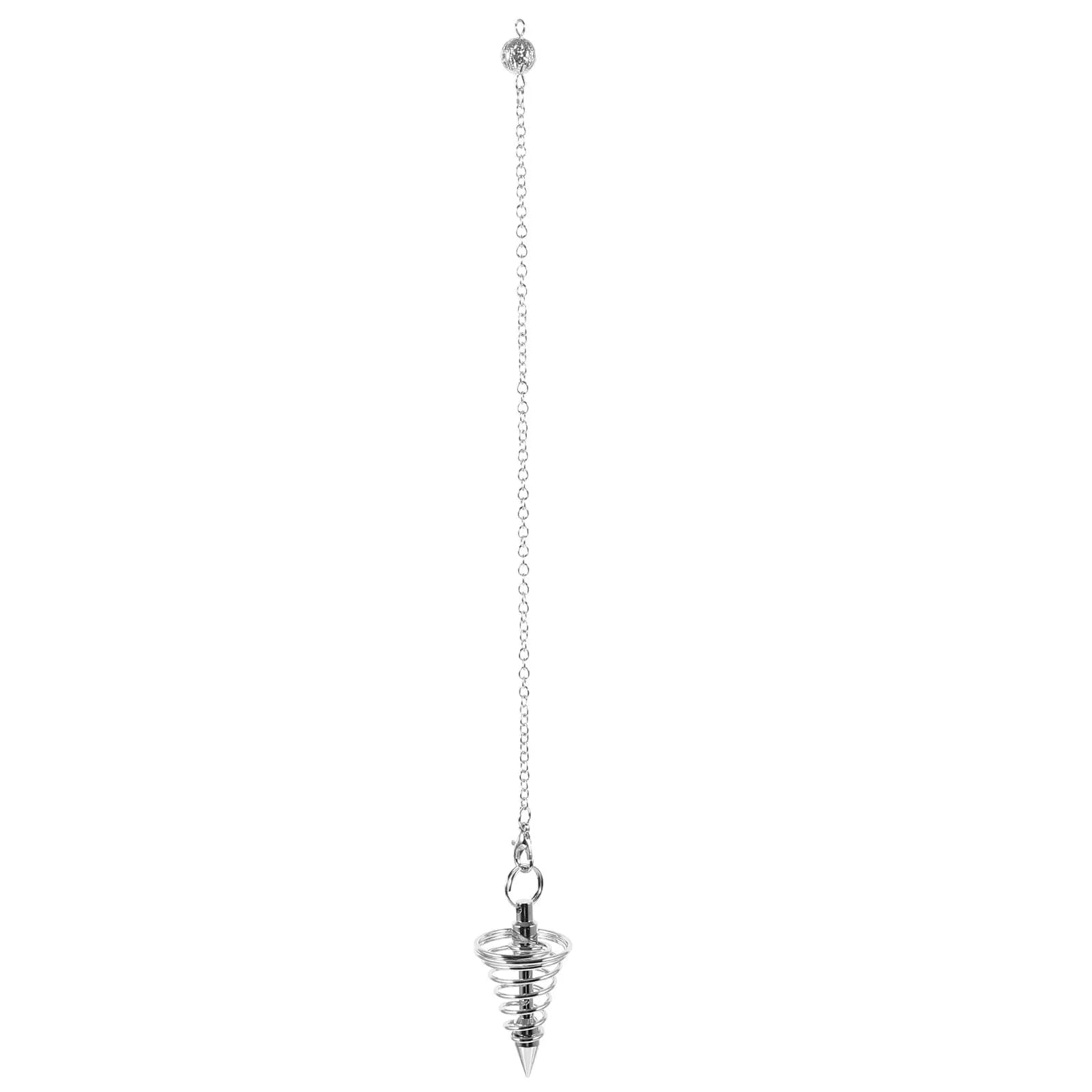Ciondolo a Pendolo in Rame a Spirale Conica per Divinazione, Meditazione Spirituale, Radiestesia, Forniture per Streghe, Regalo per Altare