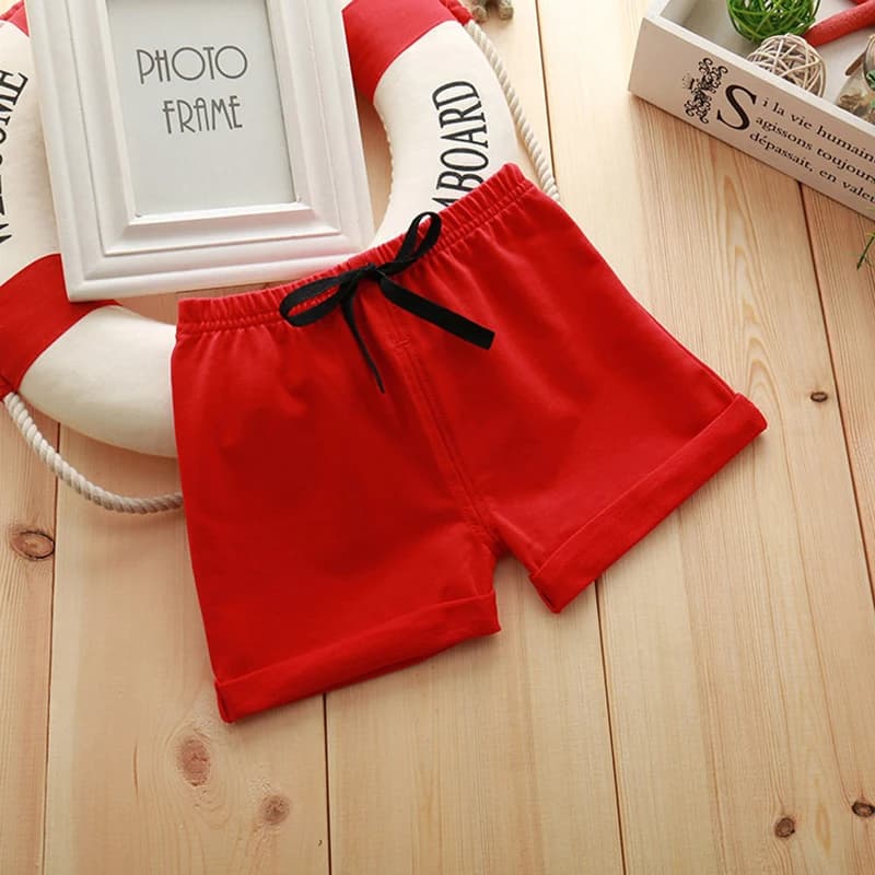 Rosso Nero Rosa Bianco Pantaloncini per bambini Bambino Ragazzi Ragazze Pantaloncini di cotone Estate Bambini Sport Pantaloni corti Abbigliamento per bambini Abiti 1-7T