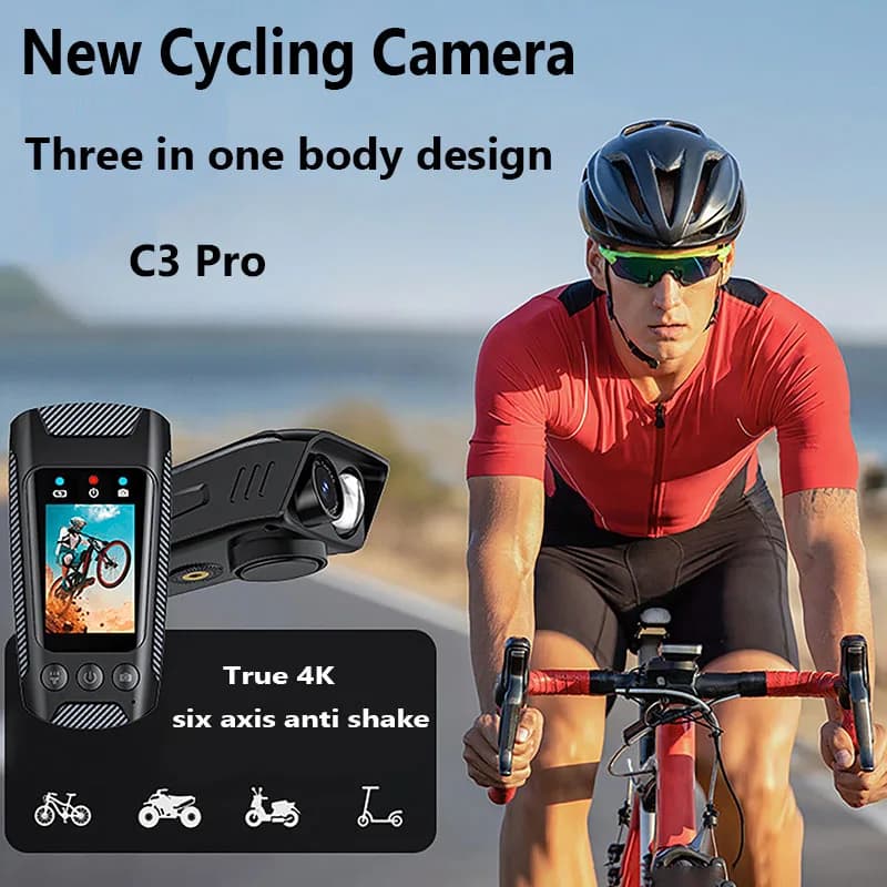 4K HD 60FPS Action Camera Moto Bike Helmet Sports Camera DV Video Recorder Car DVR Dash Cam for bicycle External Use