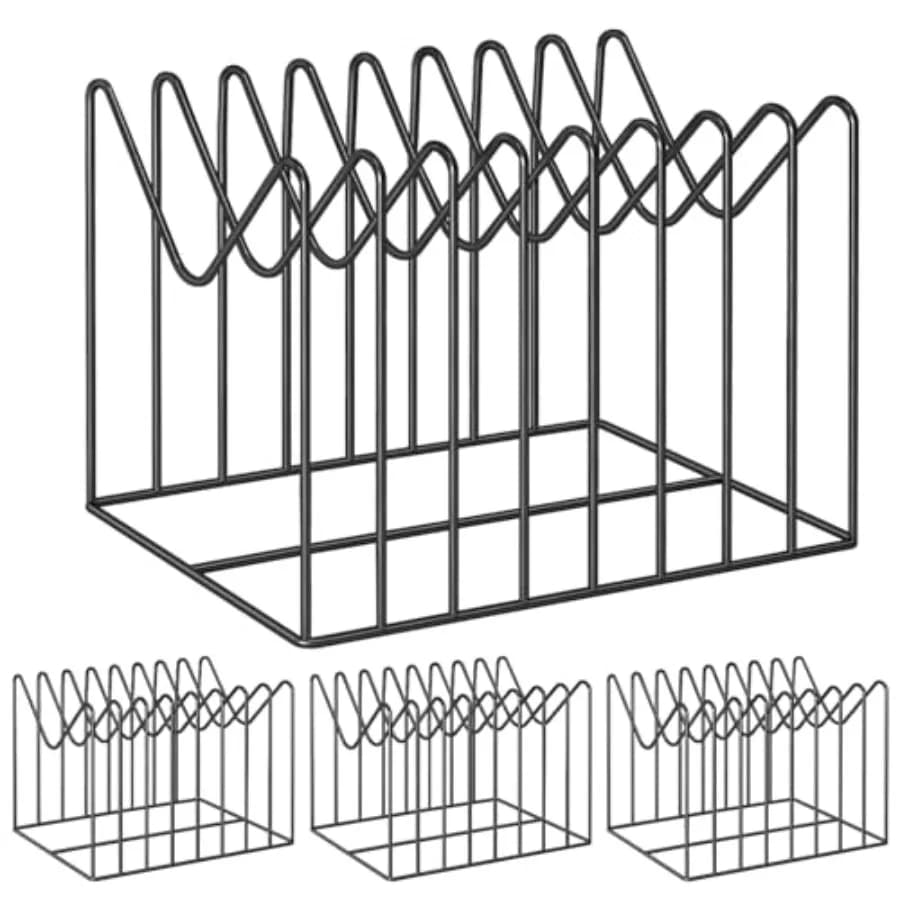 Set di Organizzatori per Documenti da Scrivania, Porta Cartelle/Rack/Supporto, Classificatore di File, Organizzatore da Scrivania, Porta Registri/Portablocco con 8 Scomparti