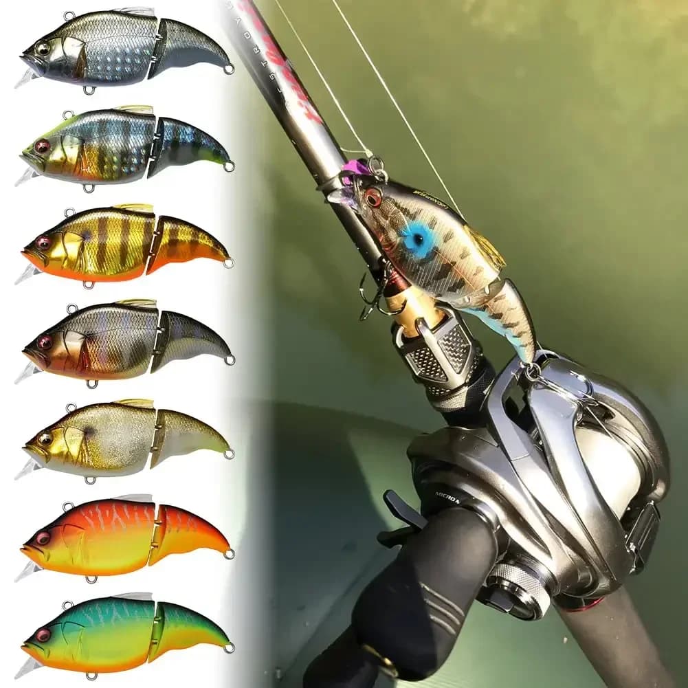 71mm Luccio Trota Bass Pesca Esca dura Vibrazione-X Vatalion Glidebait Balam Snodato Swimbaits Wobblers Richiamo di pesca Megabass Esche