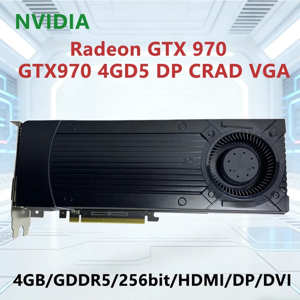 Scheda Grafica NVIDIA GTX 970 4GB GDDR5 GTX970 4GD5 DP CRAD VGA 256-bit PCI-E 3.0 con Interfaccia HEMI DP DVI per PC Desktop