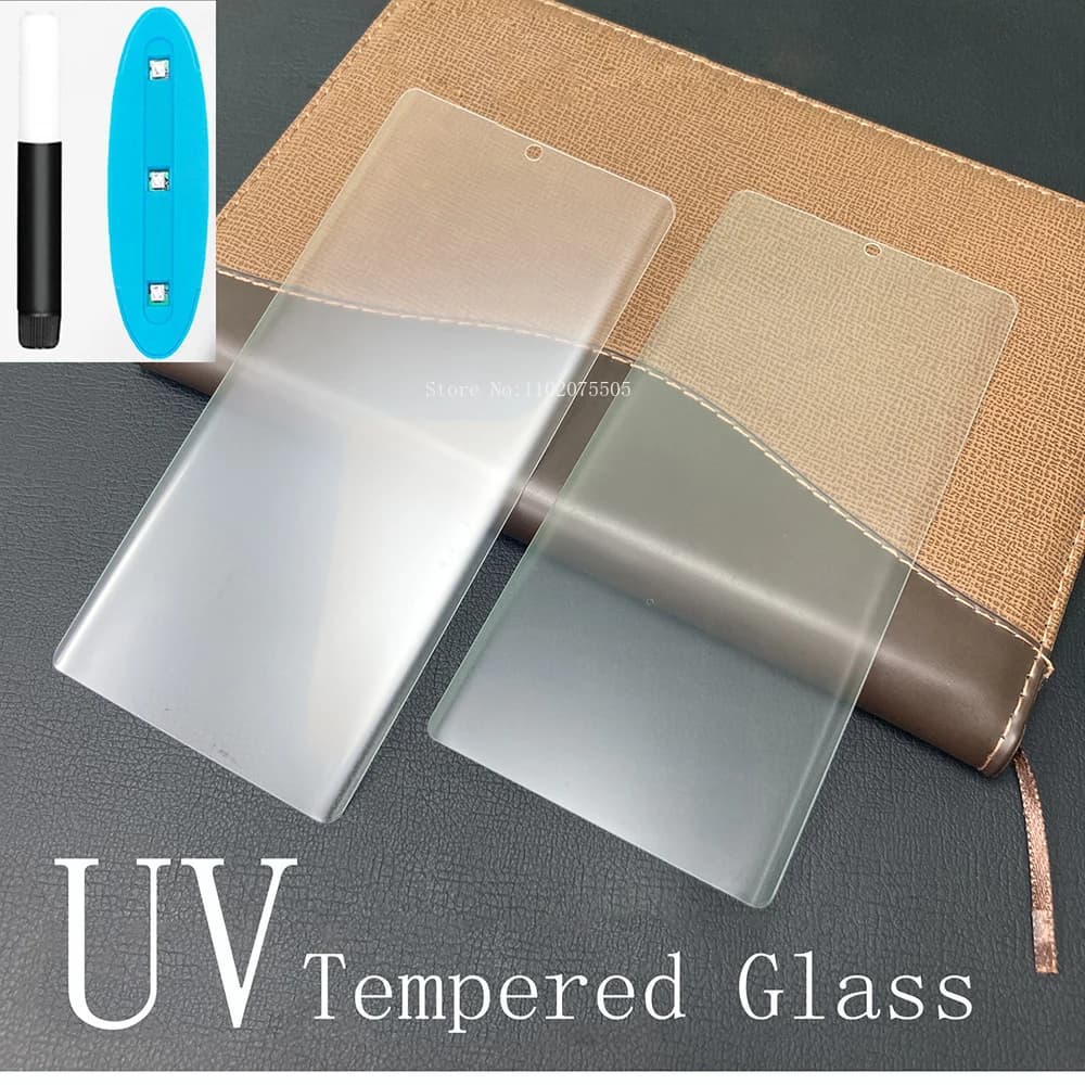 Pellicola in vetro temperato con colla liquida UV per Samsung Galaxy S22 S23 Ultra S9 S8 Nota 20 10 9 8 S21 S20 S10 Plus Protezione schermo HD