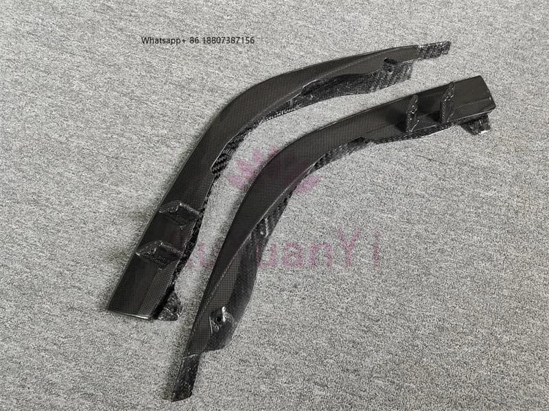 Front bumper kit in Carbon Fiber Style N for Ferrari F8 Tribute Spider, Front Diffusers, Central and Rear