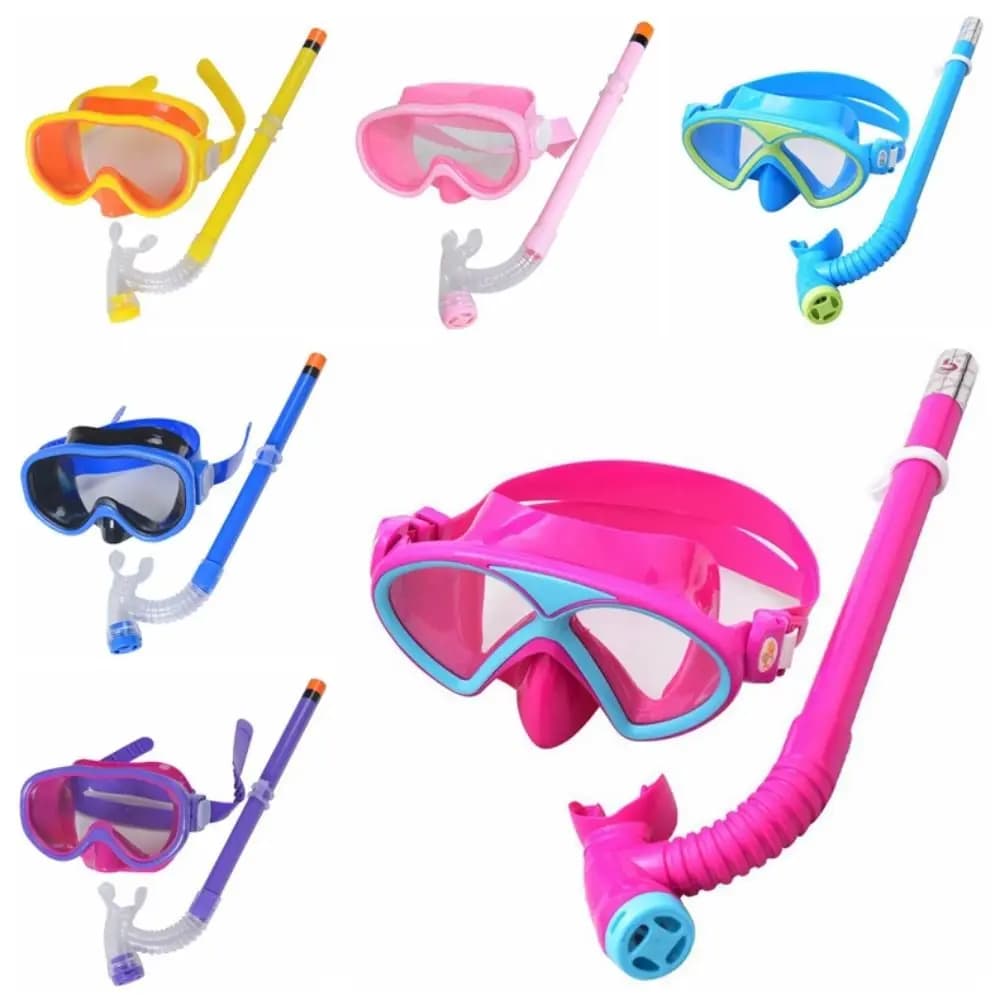 Kids Glasses Snorkeling Set Children's Swimwear Antifog Waterproof Vision Clear Snorkeling Glasses Kids Diving