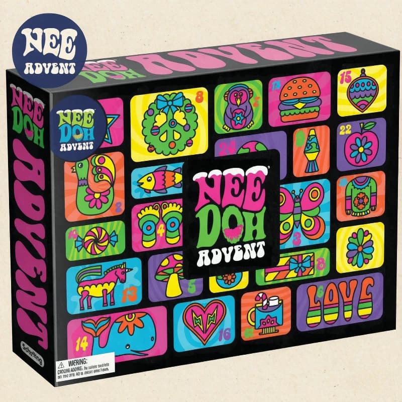 2026 NeeDoh Advent Calendar 3D PVC Fidget Doll Christmas Countdown Calendar Surprise Box Stress Relief Toy New Year Holiday Gift