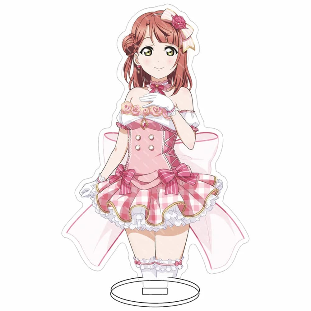 Anime Amore dal vivo! Personaggio del progetto idol scolastico Nuovo modello Figura Supporti in acrilico Modello Dolce bella ragazza Decorazione da scrivania Ventole Giocattolo regalo