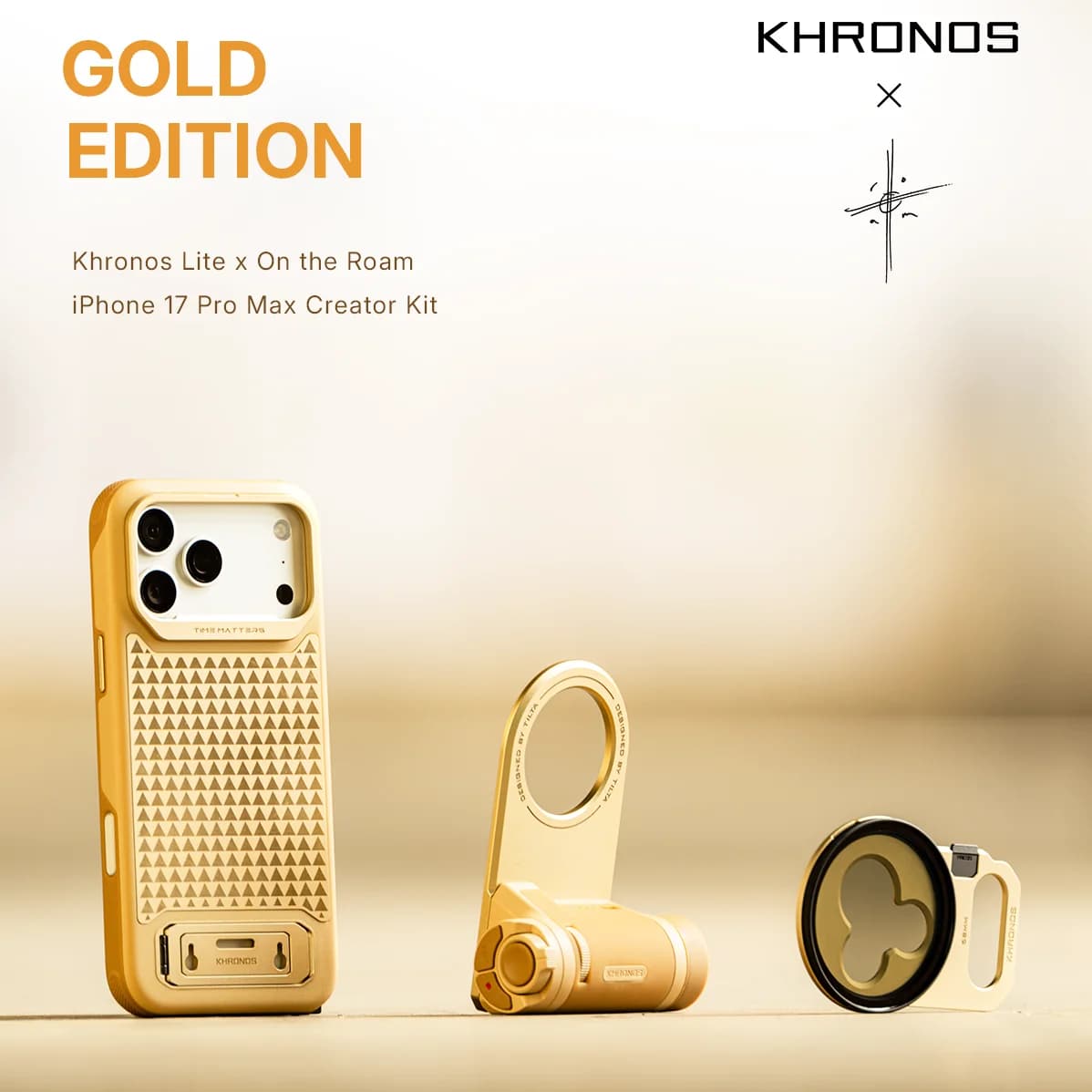 TILTA Khronos Lite x On the Roam For iPhone 17 Pro Max Creator Kit MagSafe TPU Case With Camera Control Button TKL-IP17- PM