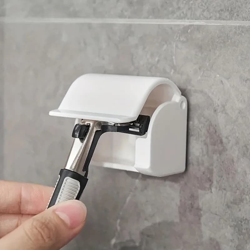 Porta rasoi da parete e organizer per spazzolini elettrici, scaffale multifunzionale per doccia e bagno, accessori da bagno