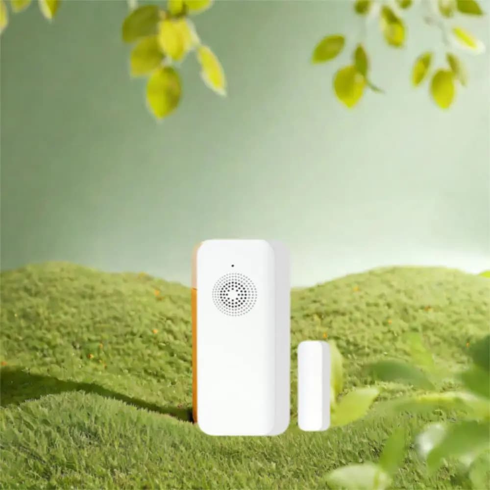 Sensore per Porte Wireless con Rilevamento Apertura/Chiusura, Controllo APP, Sistema di Allarme Domestico Intelligente, Alimentato a Batteria