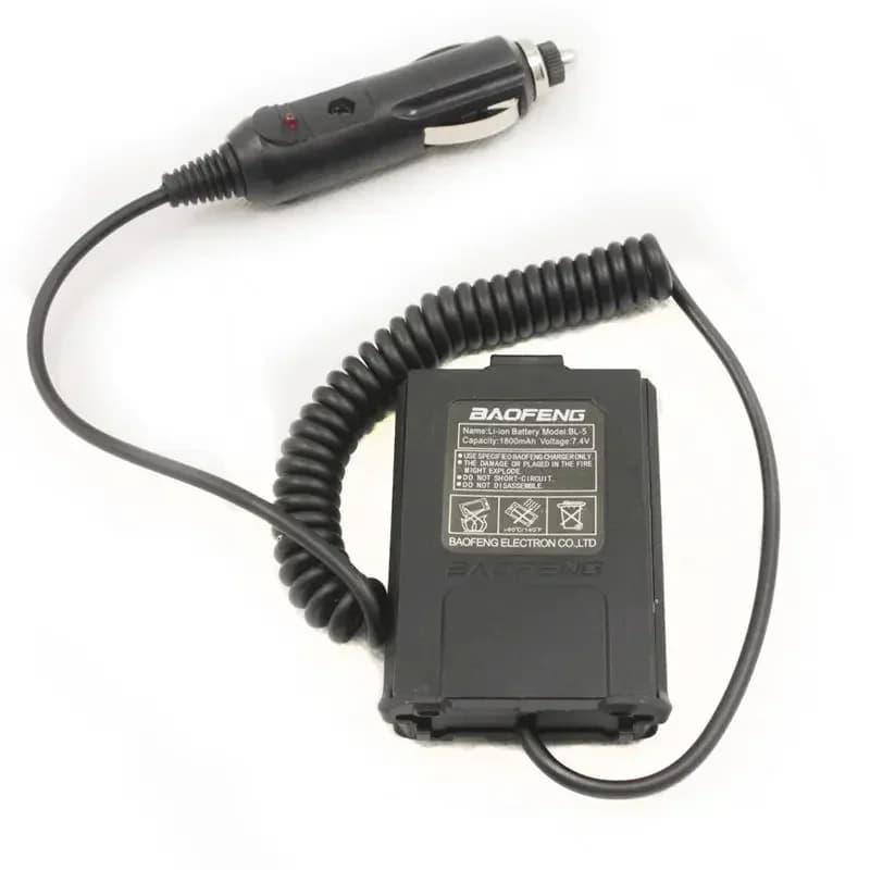 Custodia Eliminabatteria Baofeng con Caricabatterie da Auto per Radio Ricetrasmittente Baofeng UV-5R UV5R UV5RB UV5RE, Accessori per Walkie Talkie a 2 Vie