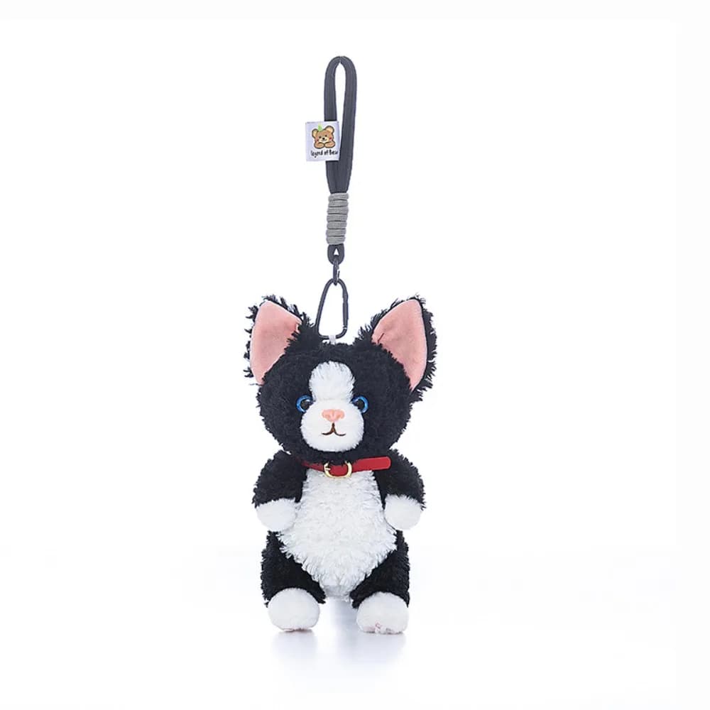 Simpatico poggiapolsi Ciondolo gatto riccio Animale soffice Portachiavi gatto riccio Comfort Cartoon Regali gatto riccio tedesco