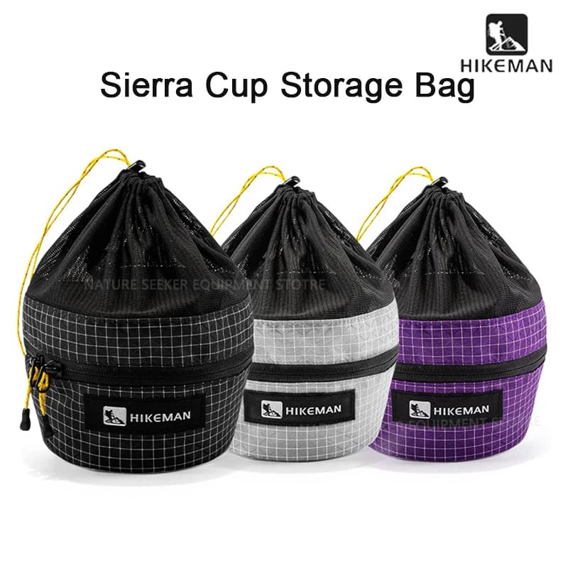 HIKEMAN Sierra Bag for cups Outdoor camping bowl Cup Organizer for crockery Stoves Hiking cooker Handbags with lid for Alpine gas cylinder