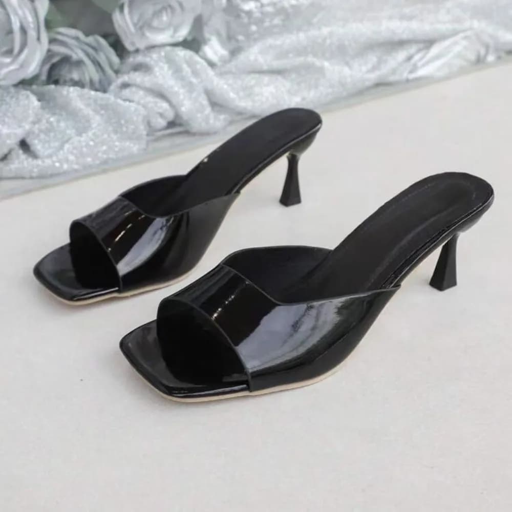 Fashionable Slippers with Fish Mouth Shoes Elegant Summer Comfort Sandals Sexy Brooch With Open Tip Elegant High Heels For Women's Office