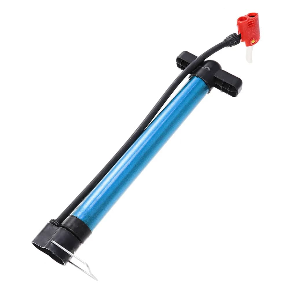 Pompa per bici portatile leggera per gonfiaggio pneumatici di biciclette da montagna e da strada, adattatore multi-valvola, pompa ad aria a doppio cilindro per ciclismo