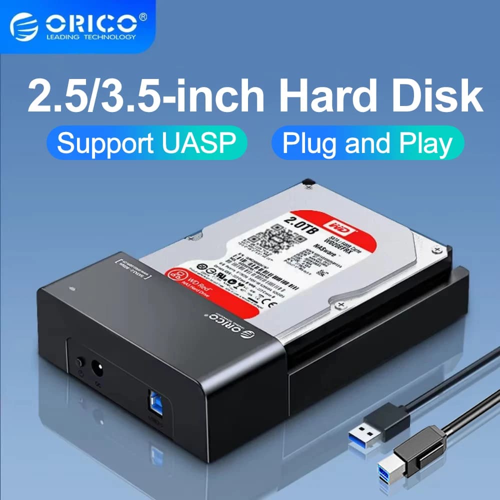 ORICO 2.5/3.5 inch HDD Case 2.5" Hard Drive Enclosure USB 3.0 SATA 6Gbps for SSD HDD External Hard Drive Disk Case Support UASP