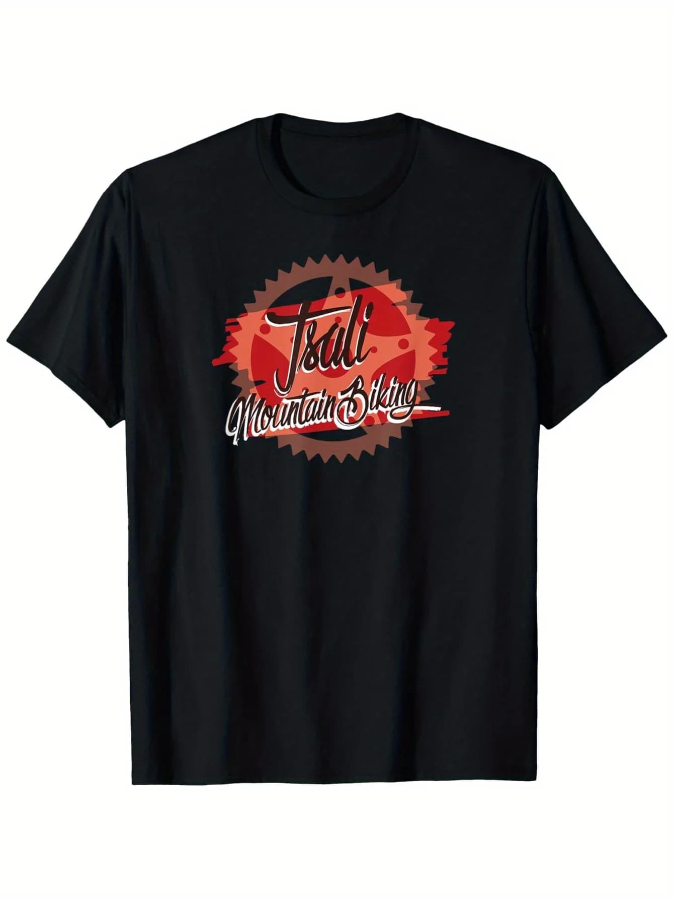 T-shirt da mountain bike Tsali - 100% cotone S-XXXL, maglietta da ciclismo nera per esterni