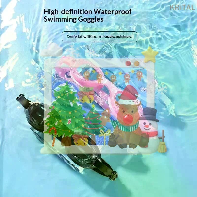 1Pcs Adjustable Waterproof Anti-fog Swimming Goggles, Small Frame Swimming Glasses, Suitable For Swimming And Diving