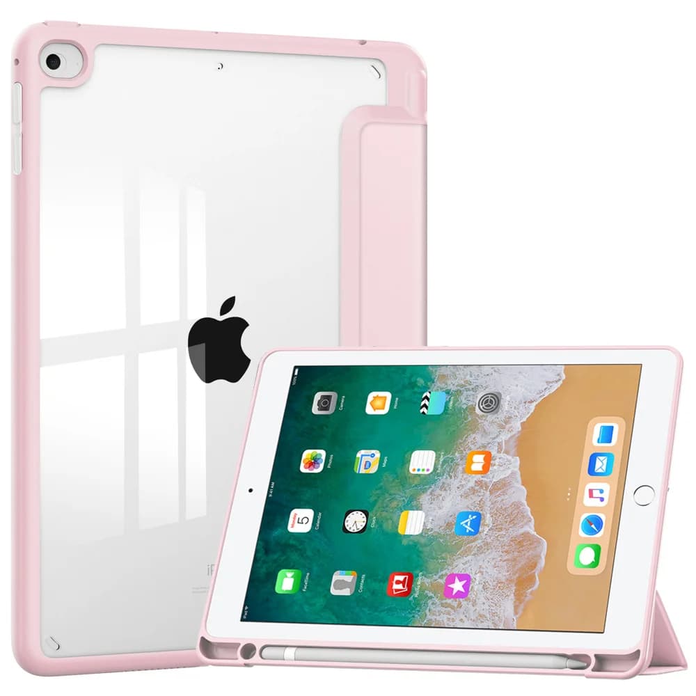 Custodia per tablet Pad Air 2nd/iPad Air 1st/iPad 9.7 2017/iPad 9.7 2018 da 9,7 pollici, con slot per penna, soft shell in TPU,