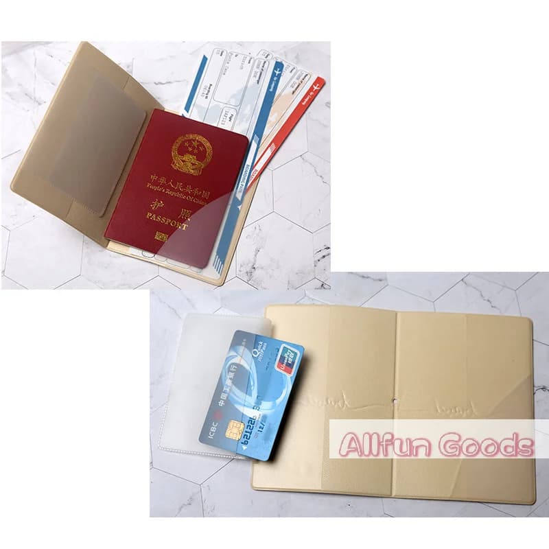 PU Passport Holder Cute Pattern Ticket Passport Covers Travel Passport Protective Cover ID Credit Card Holder Travel Accessories
