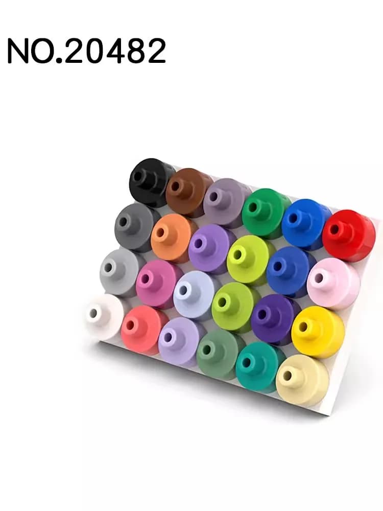 20 pz MOC Parti 20482 Piastrella Rotonda 1x1 con Barra Cava Compatibile Mattoni FAI DA TE Assemblare Building Blocks Particelle Kid Cervello Giocattolo Regalo