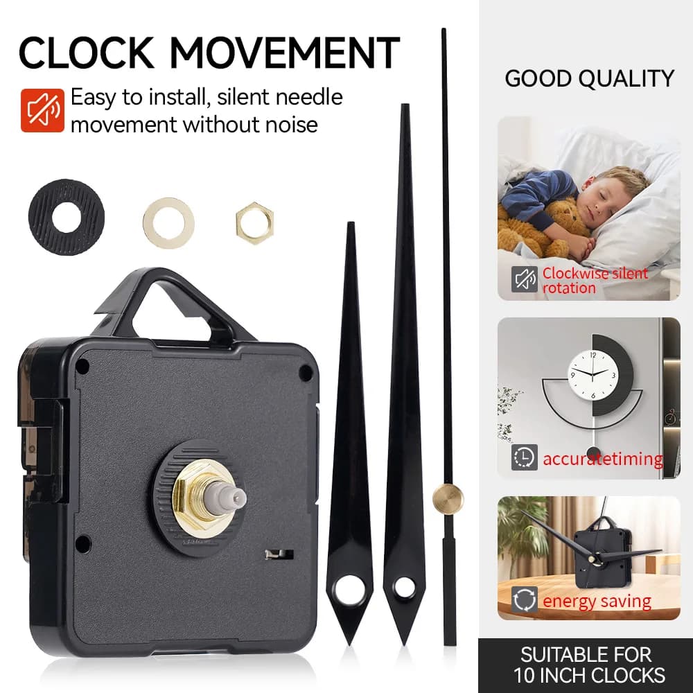 Watch Mechanism Silent Quartz Movement Machine Wall Hands Set Pointer Clock Table Watch Hanging Parts of DIY Quartz Watch Repair Tools