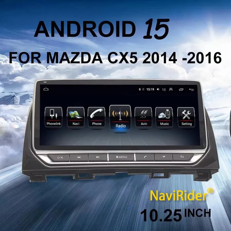 For Mazda 6 GJ CX5 CX-5 CX 5 2012 - 2015 Car Radio 10.25inch Screen Android 15 Multimedia Video Player Stereo GPS Navigation