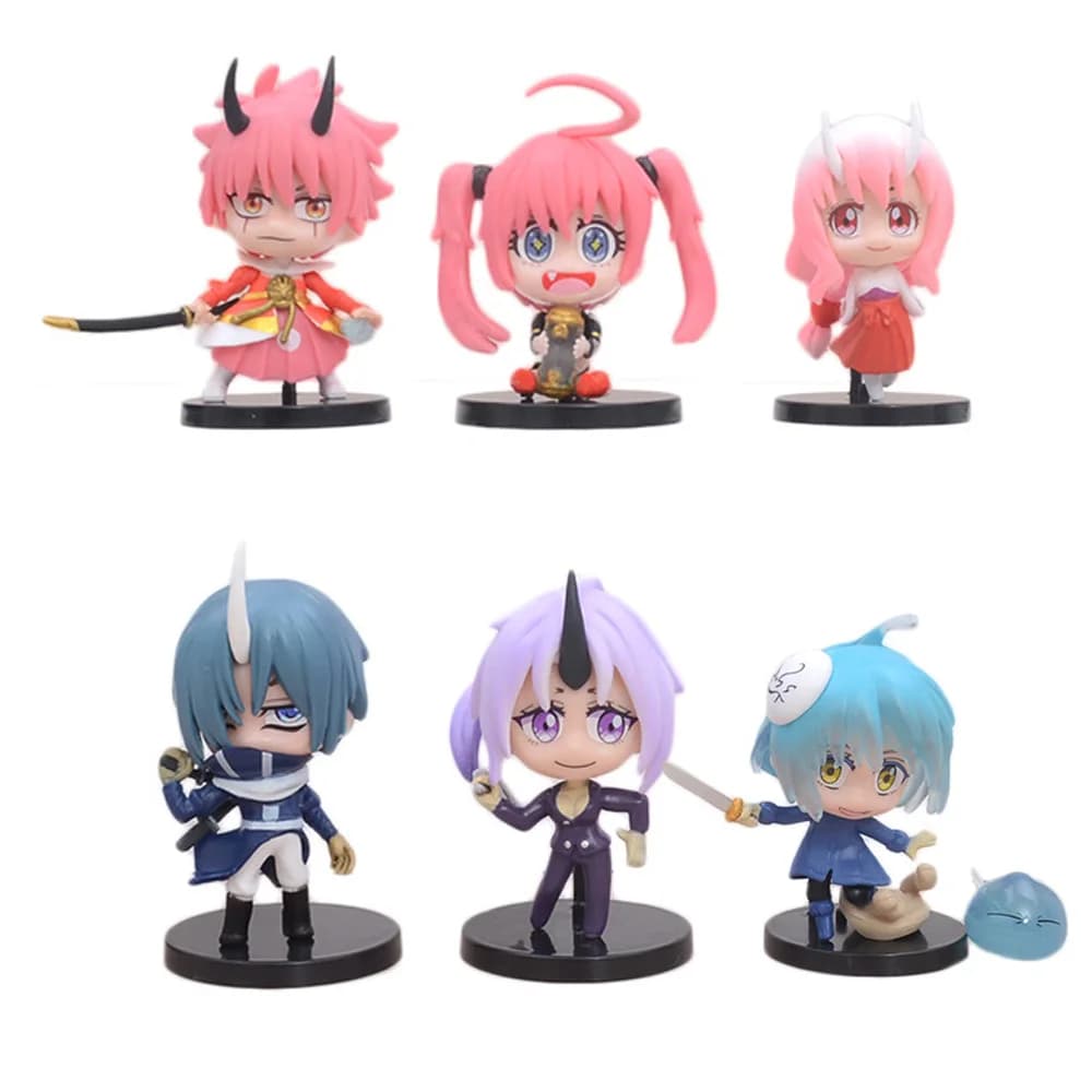 6 pezzi Anime Tensei Shitara Slime Datta Ken Rimuru Tempest Tensei Otherworlder Benimaru Shuna Shion Set modello giocattolo collezione regalo