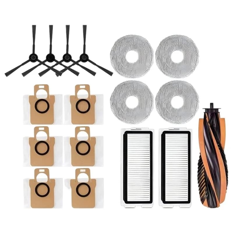 ABKB Fit For JONR P20 PRO T5 Pro Robot Mop Cloth Dust Bag Replacement Main Side Brush HEPA Filter