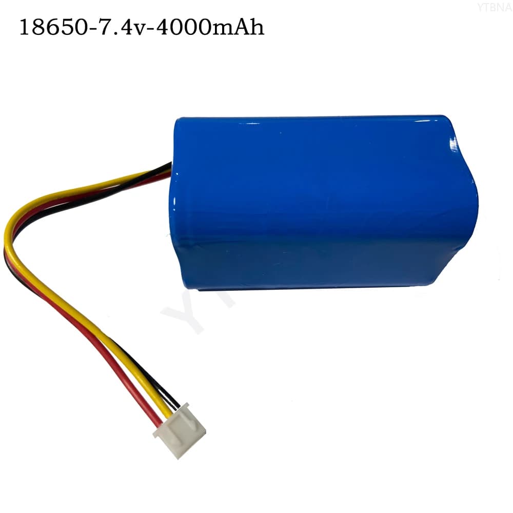 Batteria ricaricabile da 7,4 V 4000 mAh 18650 batterie 2S2P per altoparlante Bluetooth, luce solare, monitor + scheda protettiva Spina XH2.54-3P