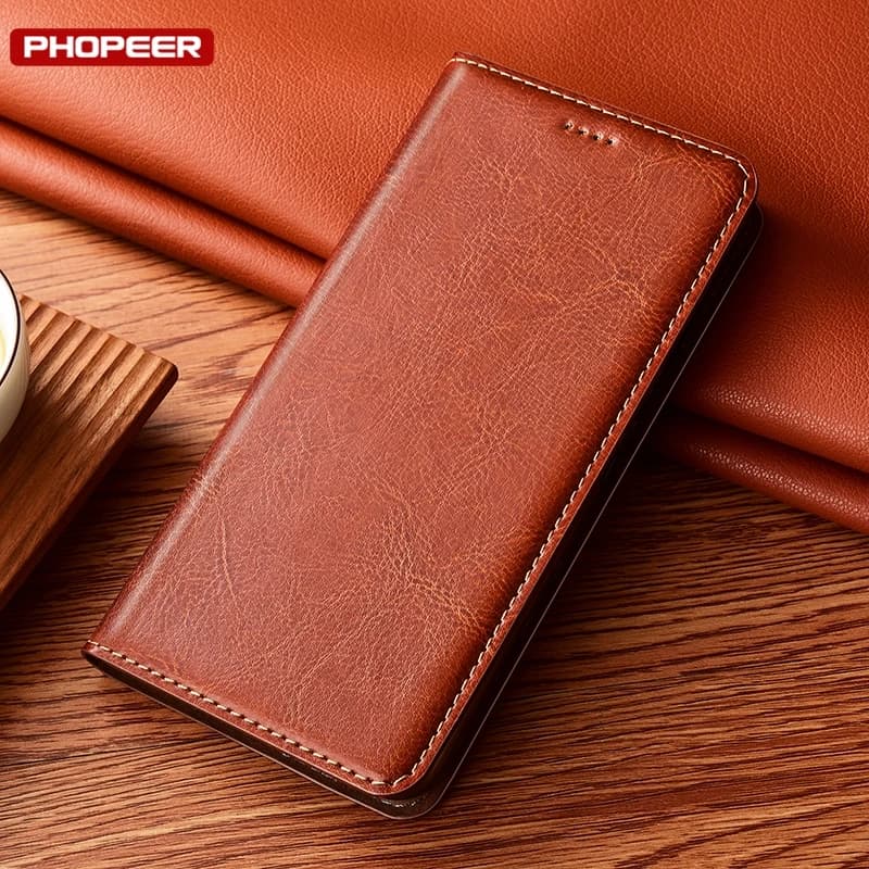 Custodia a libro in vera pelle con chiusura magnetica per Huawei Honor 50 70 90 200 300 400 500 600 Pro Plus Lite Global