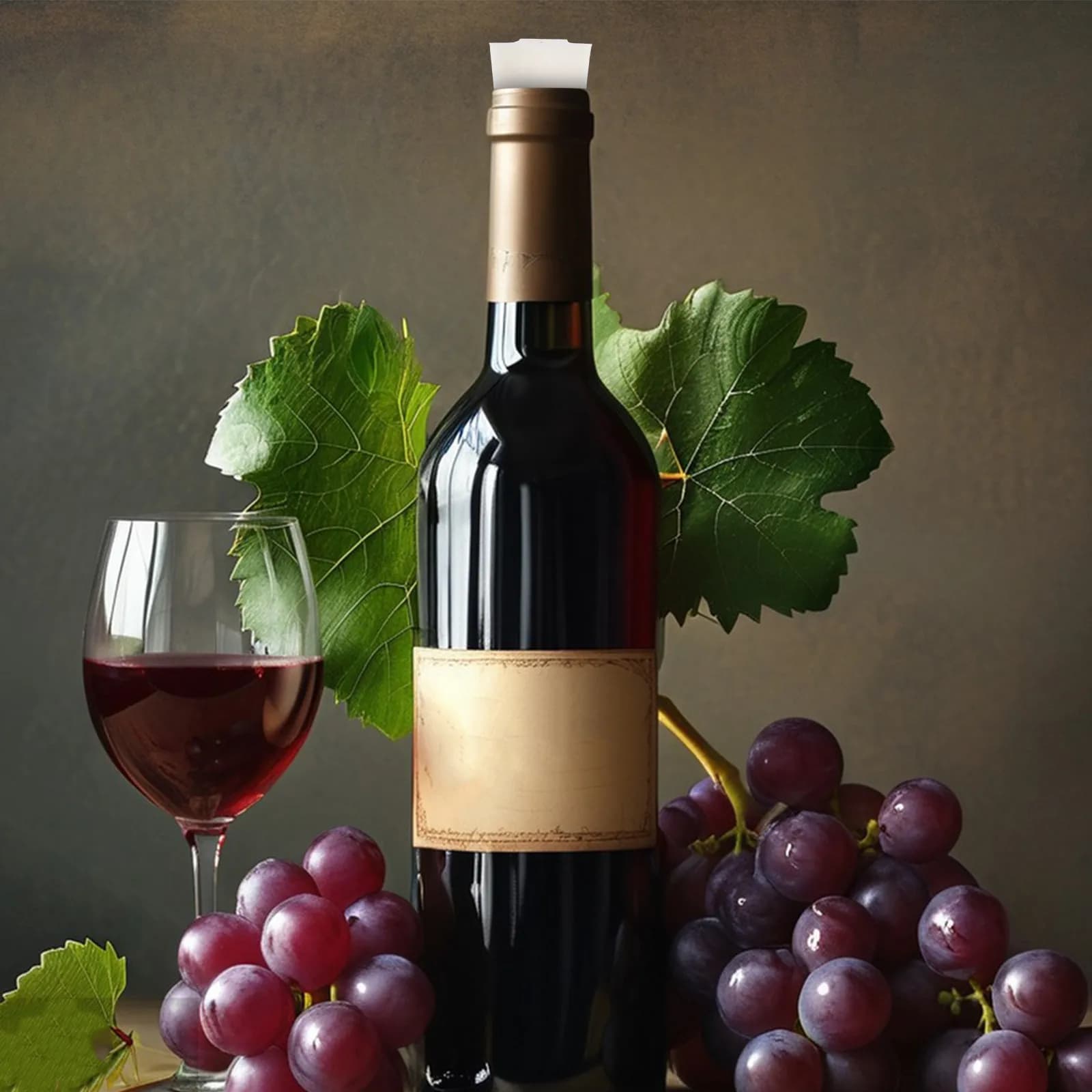 2Pcs Soft Silicone Wine Stopper Tapered Design Reusable Bottle Sealer for Red White Wine Beverages Leak Proof Freshness Keeper