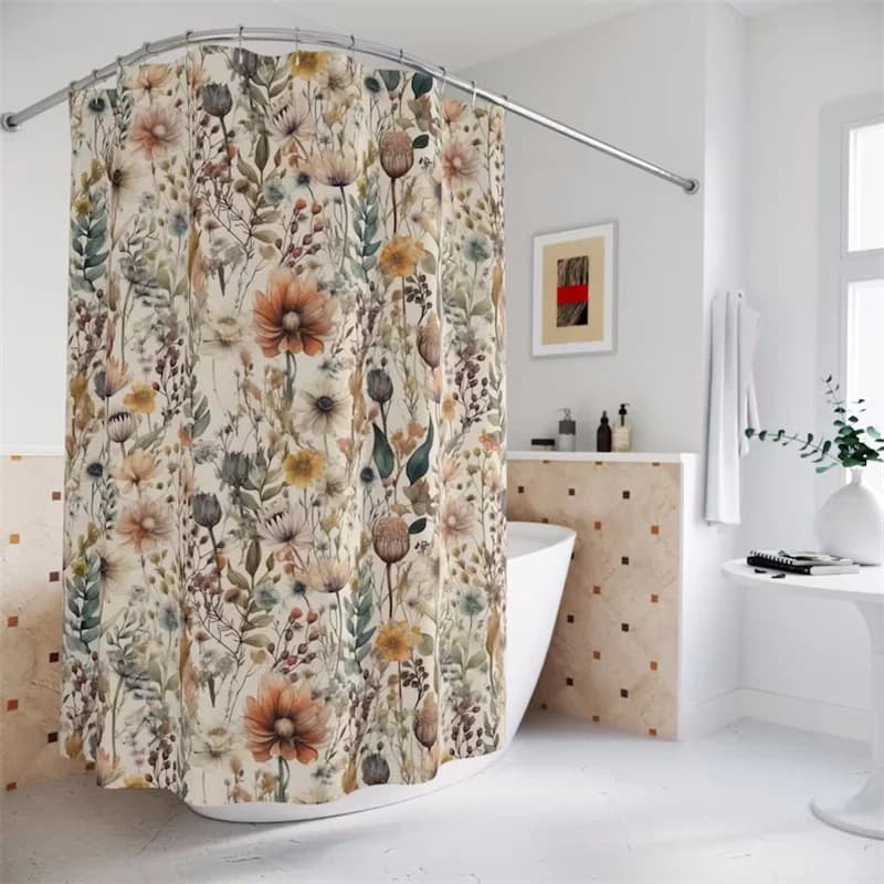 Tenda da doccia botanica tenda da doccia antimuffa con gancio accessori per la decorazione del bagno nuova tenda da doccia impermeabile
