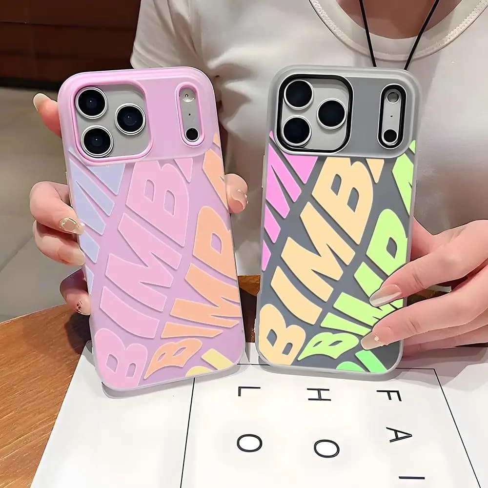 Spanin INS Letter Popular phone case, thin and transparent in gel, for Phone 17-12, soft cover in shockproof and anti-locking TPU
