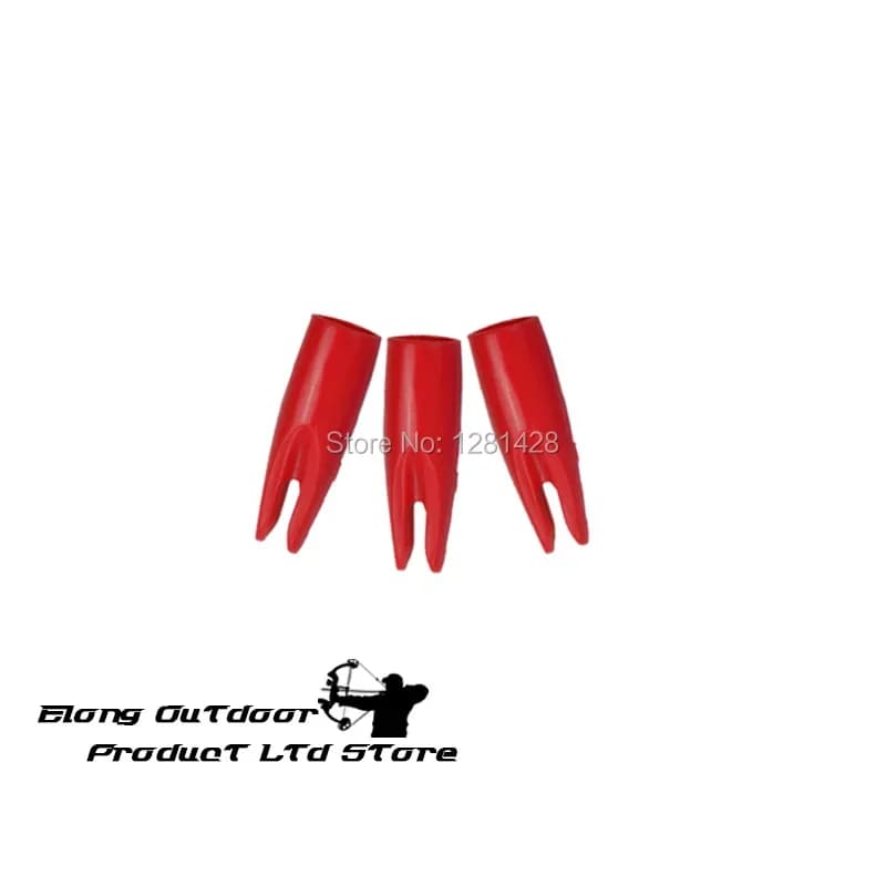 60 pezzi 7 mm di diametro freccia Nock plastica esterna bussare per tiro con l'arco arco all'aperto