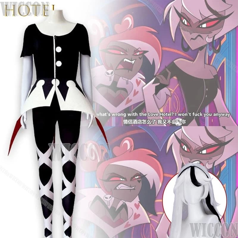 Hotel Carmilla Demone Costume Cosplay Outfit Anime Personaggio del gioco Gioco di ruolo per le donne Puntelli di carnevale cos quotidiano Festa di Halloween