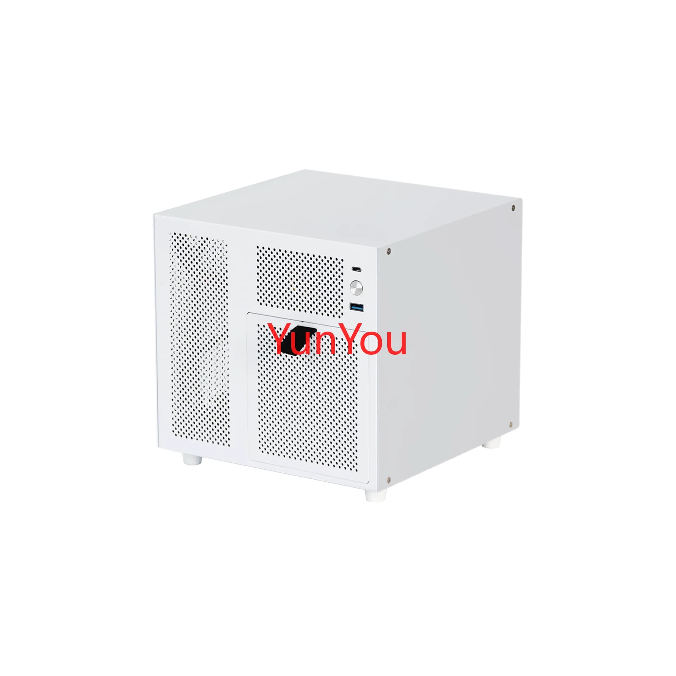 Bear Seat Telaio NAS a 4 dischi Alimentatore SFX Scheda madre ITX Server di archiviazione domestico Flybull Black Group