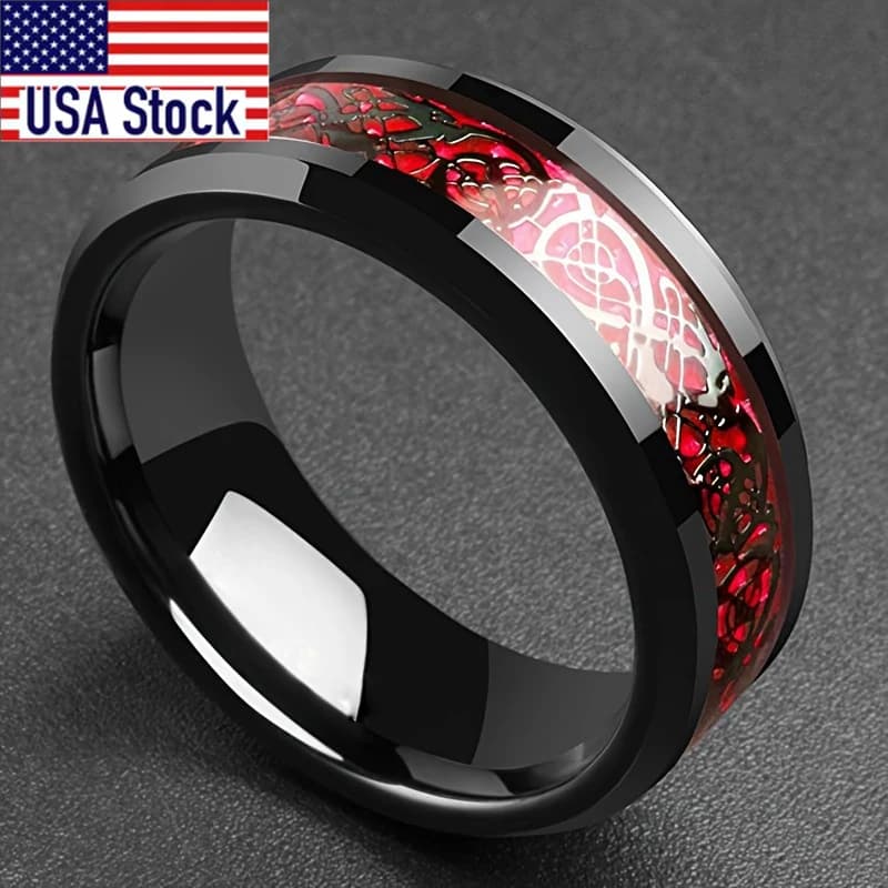 Anello vintage 1 pezzo: design unico a mosaico, fede nuziale unisex